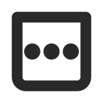 Menu Kebab Horizontal Square SVG Icon